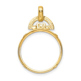 18 mm 14k Yellow Gold coin bezel for 18 mm Coin — additional image