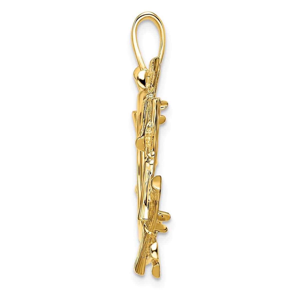 18 mm 14k Yellow Gold coin bezel for 18 mm Coin — alternate view