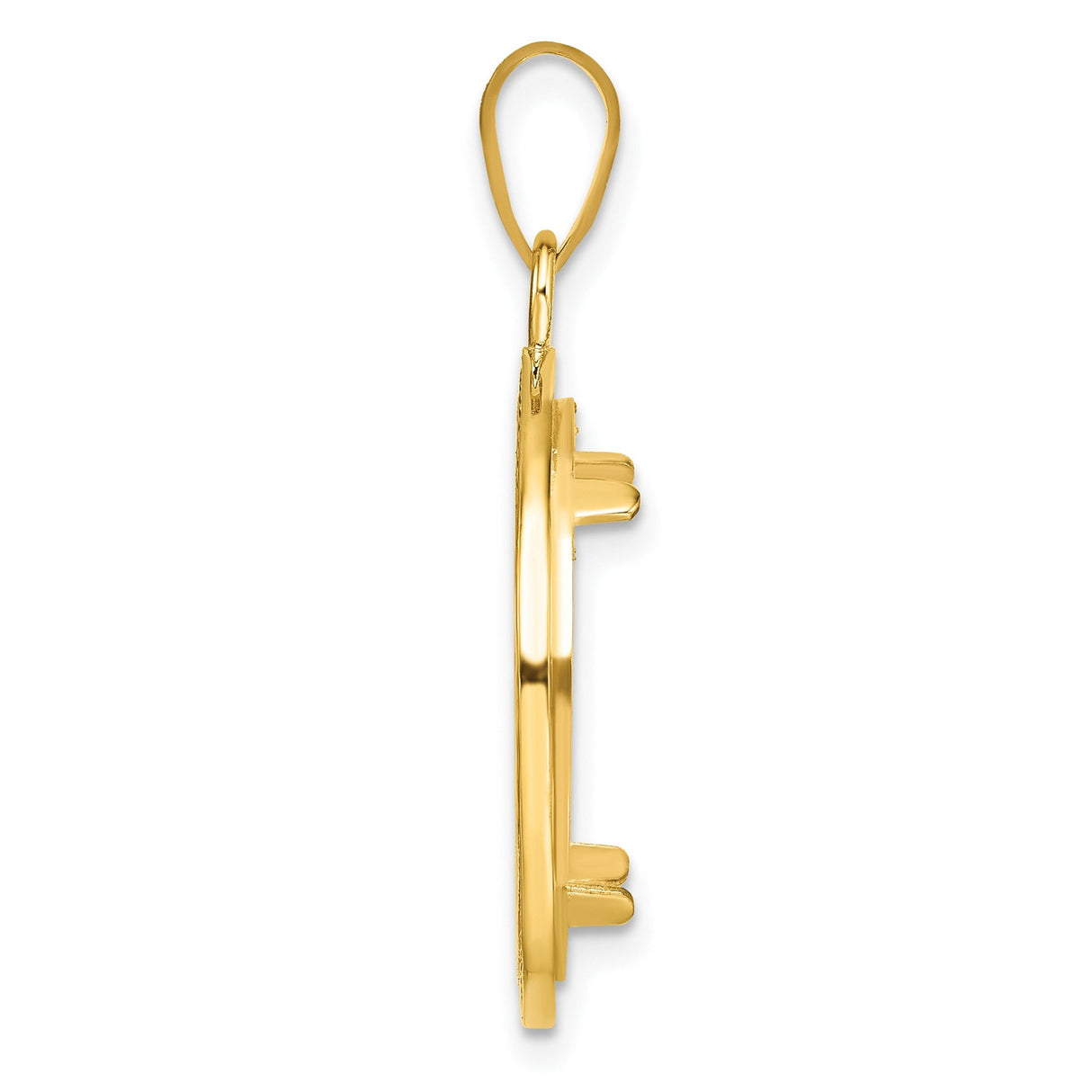 18 mm 14k Yellow Gold coin bezel for 18 mm Coin — alternate view