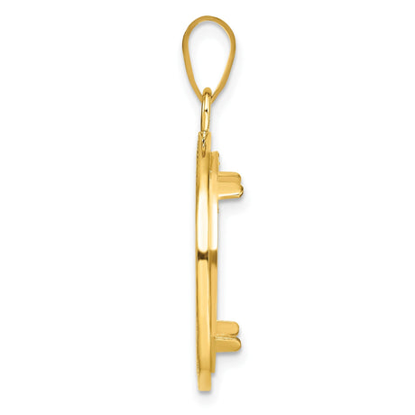 18 mm 14k Yellow Gold coin bezel for 18 mm Coin — alternate view