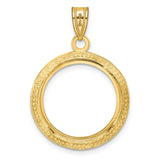 18 mm 14k Yellow Gold coin bezel for 18 mm Coin — additional image