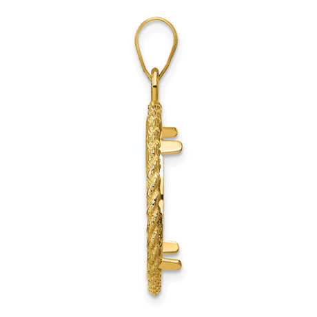 18 mm 14k Yellow Gold coin bezel for 18 mm Coin — alternate view