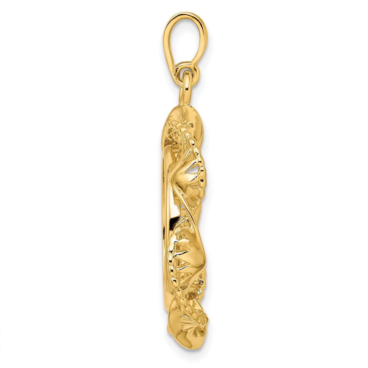 18 mm 14k Yellow Gold coin bezel for 18 mm Coin — alternate view