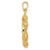 18 mm 14k Yellow Gold coin bezel for 18 mm Coin — alternate view