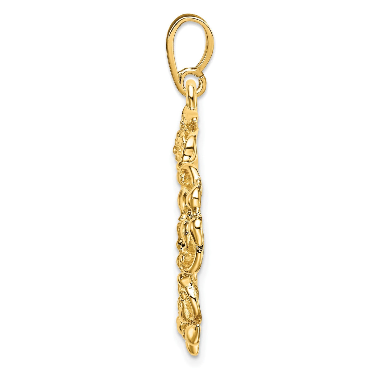 18 mm 14k Yellow Gold coin bezel for 18 mm Coin — alternate view