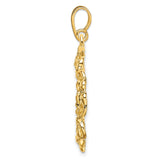 18 mm 14k Yellow Gold coin bezel for 18 mm Coin — alternate view