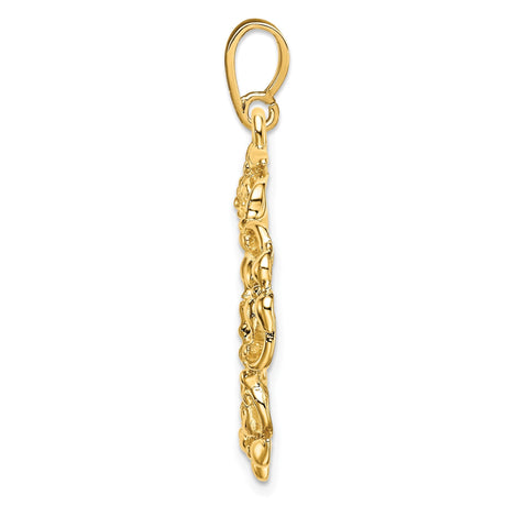 18 mm 14k Yellow Gold coin bezel for 18 mm Coin — alternate view