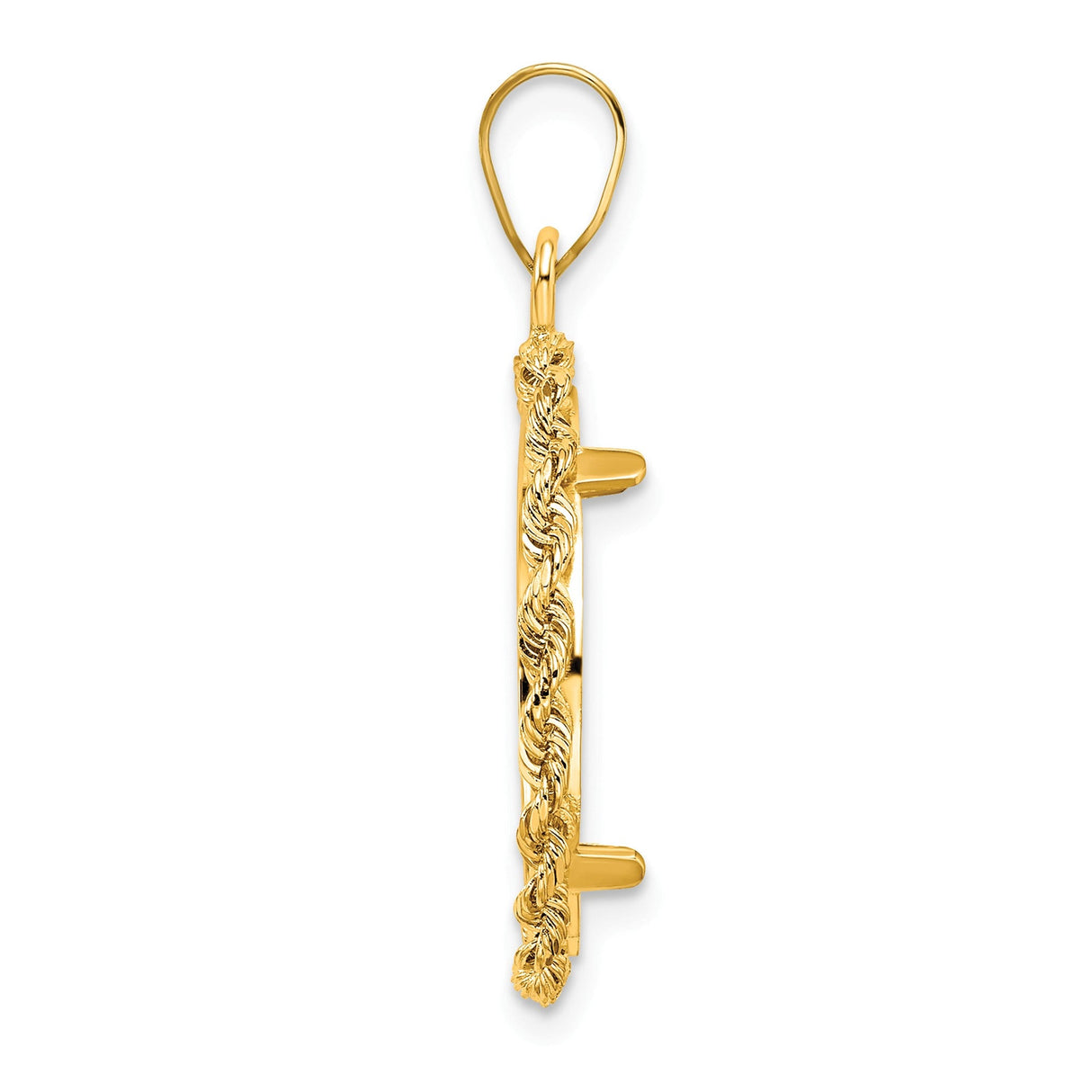 18 mm 14k Yellow Gold coin bezel for 18 mm Coin — alternate view
