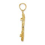 18 mm 14k Yellow Gold coin bezel for 18 mm Coin — alternate view