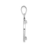 18 mm 14k White Gold coin bezel for 18 mm Coin — alternate view