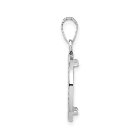 18 mm 14k White Gold coin bezel for 18 mm Coin — alternate view