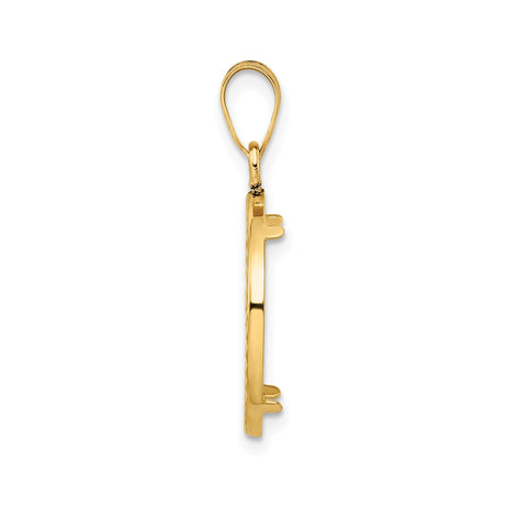 18 mm 14k Yellow Gold coin bezel for 18 mm Coin — alternate view