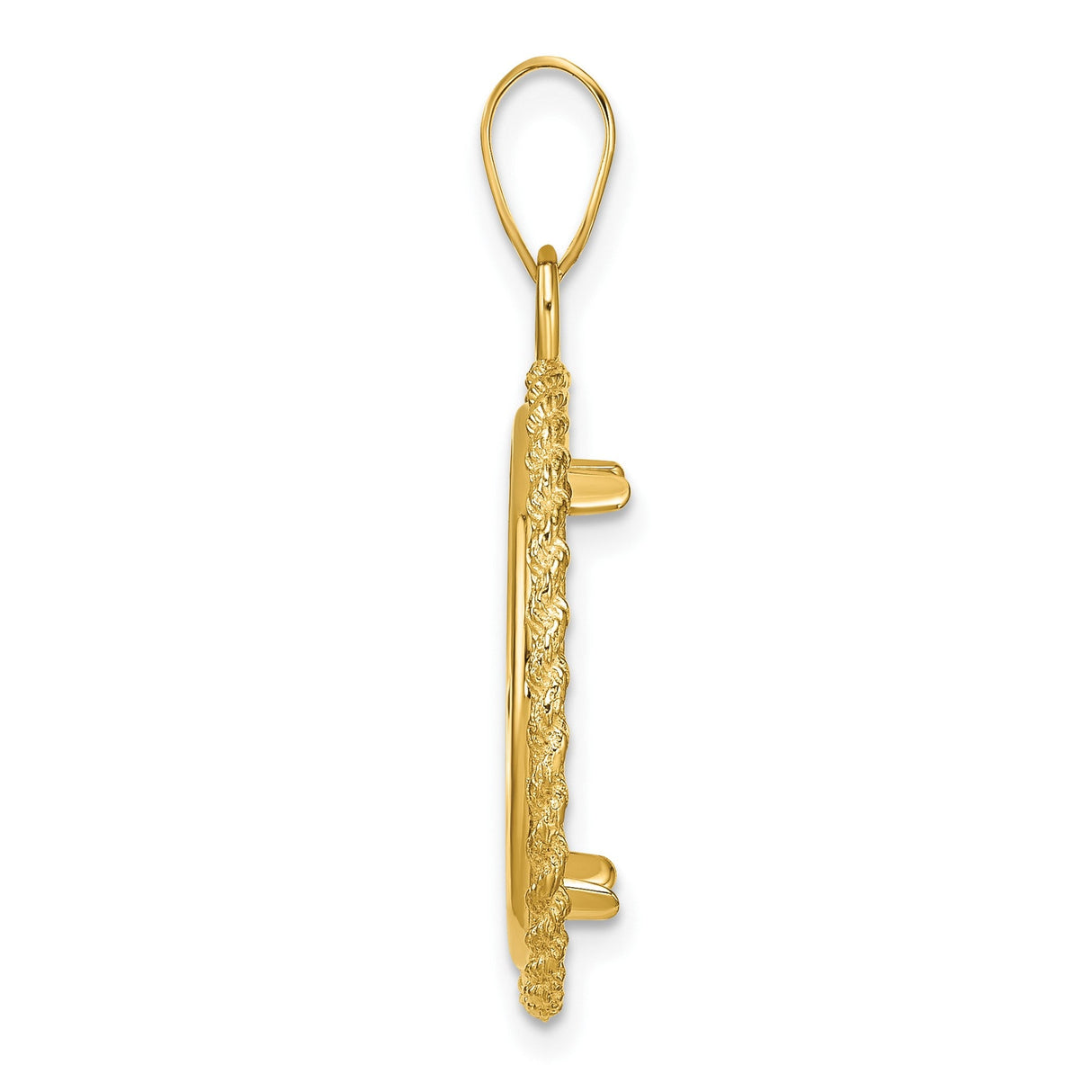 18 mm 14k Yellow Gold coin bezel for 18 mm Coin — alternate view