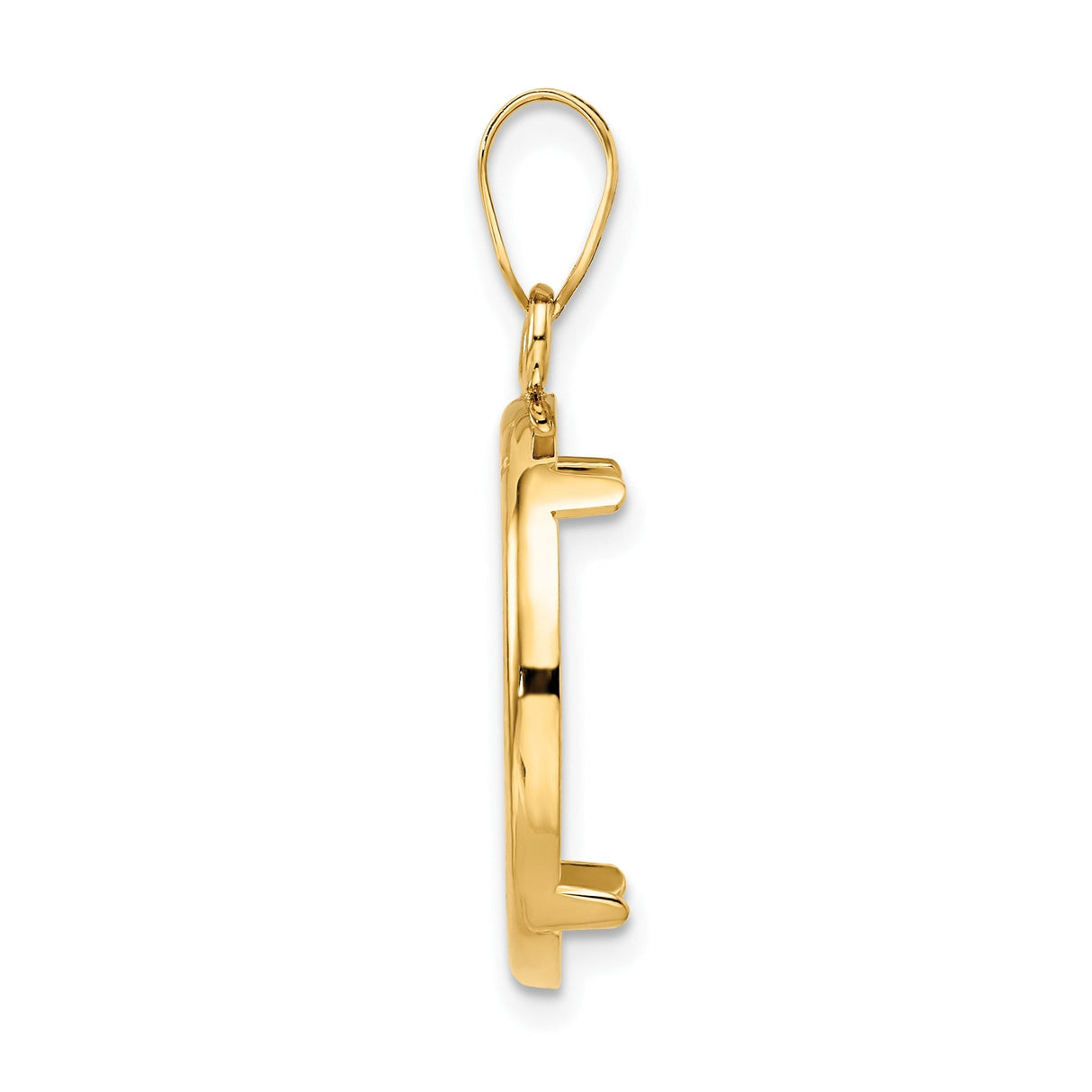 18 mm 14k Yellow Gold coin bezel for 18 mm Coin — alternate view