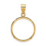 18 mm 14k Yellow Gold coin bezel for 18 mm Coin — additional image