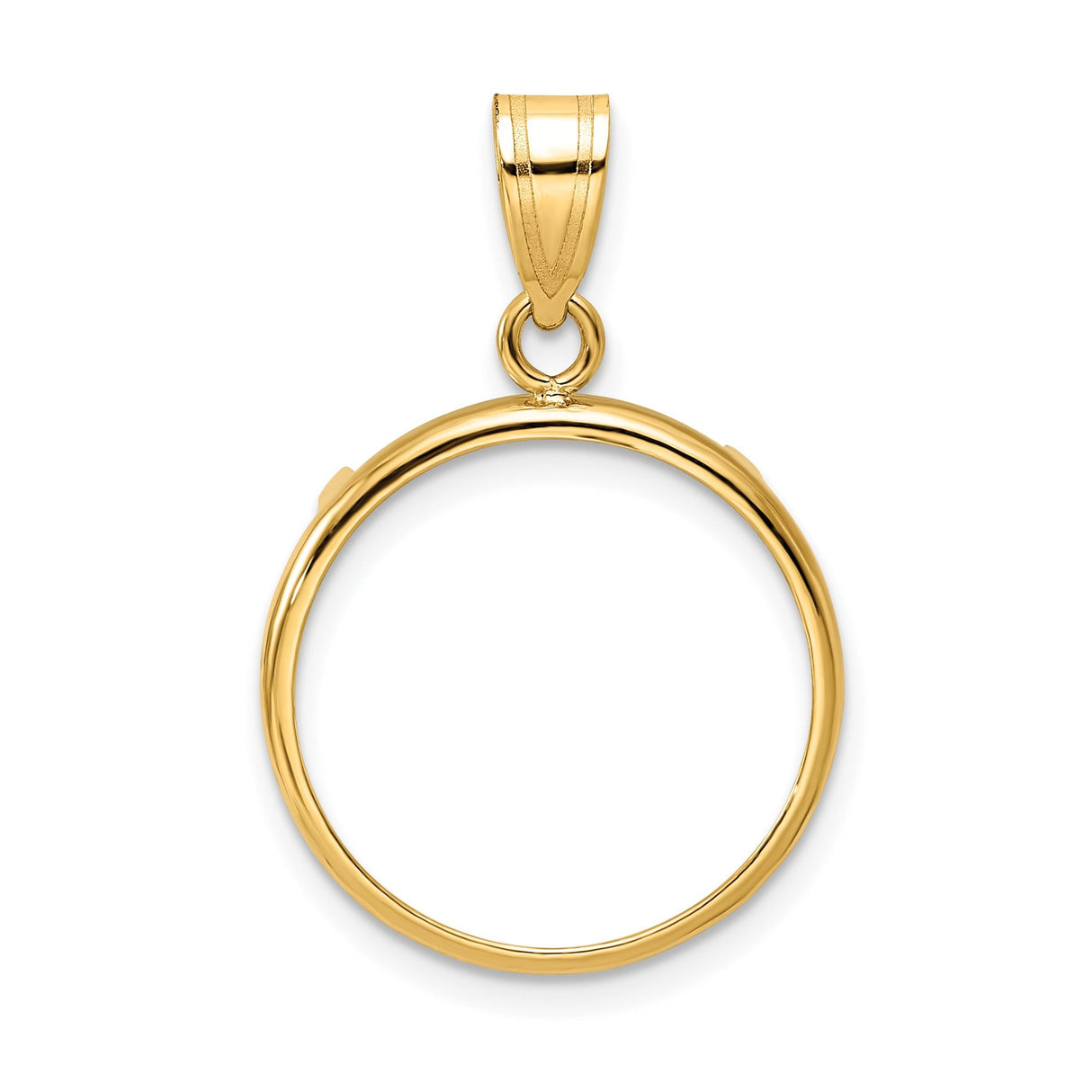 18 mm 14k Yellow Gold coin bezel for 18 mm Coin