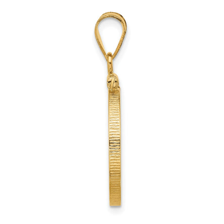 18 mm 14k Yellow Gold coin bezel for 18 mm Coin — alternate view