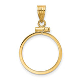 18 mm 14k Yellow Gold coin bezel for 18 mm Coin — additional image