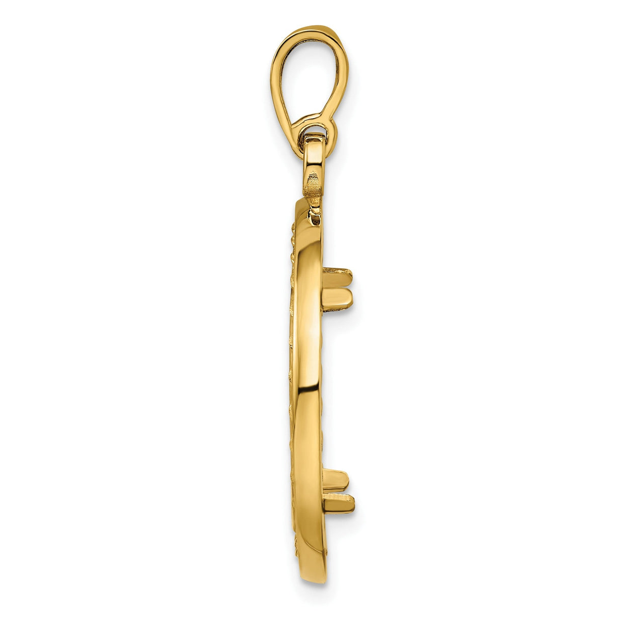 18 mm 14k Yellow Gold coin bezel for 18 mm Coin — alternate view