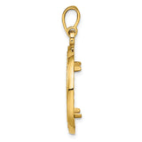 18 mm 14k Yellow Gold coin bezel for 18 mm Coin — alternate view