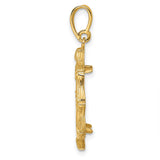 18 mm 14k Yellow Gold coin bezel for 18 mm Coin — alternate view