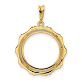 18 mm 14k Yellow Gold coin bezel for 18 mm Coin — additional image