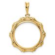 18 mm 14k Yellow Gold coin bezel for 18 mm Coin