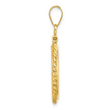 18 mm 14k Yellow Gold coin bezel for 18 mm Coin — alternate view