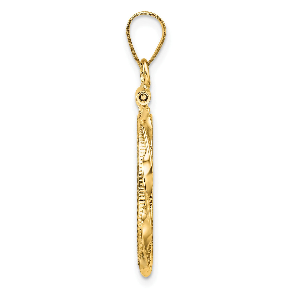 18 mm 14k Yellow Gold coin bezel for 18 mm Coin — alternate view