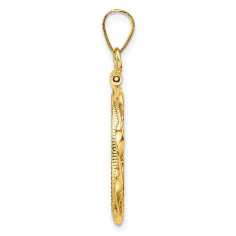 18 mm 14k Yellow Gold coin bezel for 18 mm Coin — alternate view