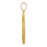 18 mm 14k Yellow Gold coin bezel for 18 mm Coin — alternate view