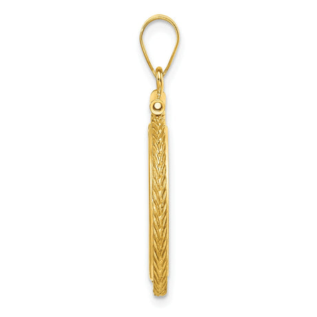 18 mm 14k Yellow Gold coin bezel for 18 mm Coin — alternate view