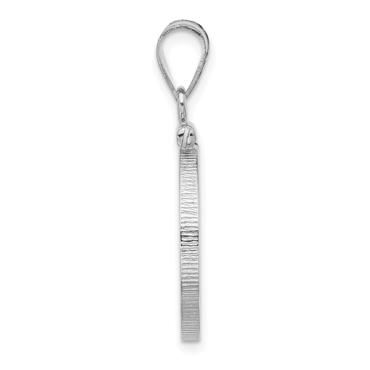 18 mm 14k White Gold coin bezel for 18 mm Coin — alternate view