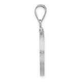 18 mm 14k White Gold coin bezel for 18 mm Coin — alternate view