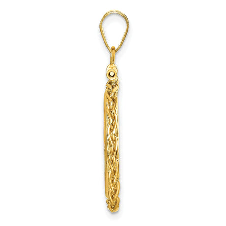 18 mm 14k Yellow Gold coin bezel for 18 mm Coin — alternate view