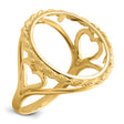 18 mm 14k Yellow Gold coin bezel for 18 mm Coin