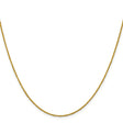 14K Yellow Gold 1 mm Singapore Chain Necklace, Polished