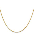 14K Yellow Gold 1.3 mm Singapore Chain Necklace, Polished