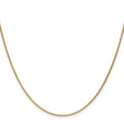 18K Yellow Gold 1.15 mm Polished Chain Necklace