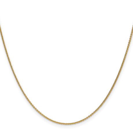 18K Yellow Gold 1.15 mm Polished Chain Necklace