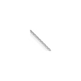 18K White Gold 1.15 mm Polished Chain Necklace, Solid detail view