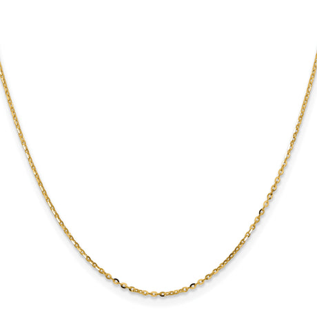 18K Yellow Gold 1.5 mm Polished Chain Necklace