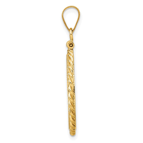 19 mm 14k Yellow Gold coin bezel for 19 mm Coin — alternate view