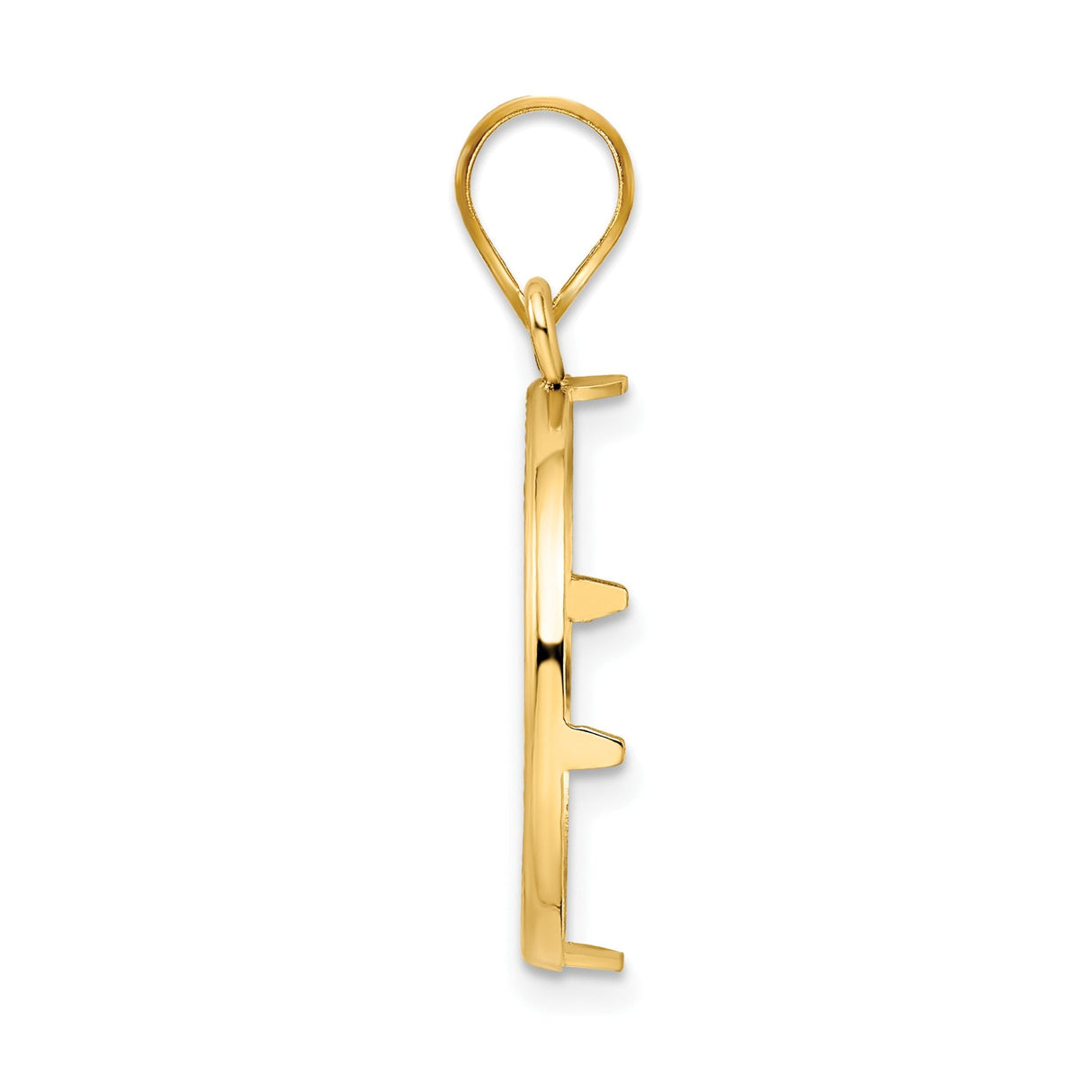 19 mm 14k Yellow Gold coin bezel for 19 mm Coin — alternate view