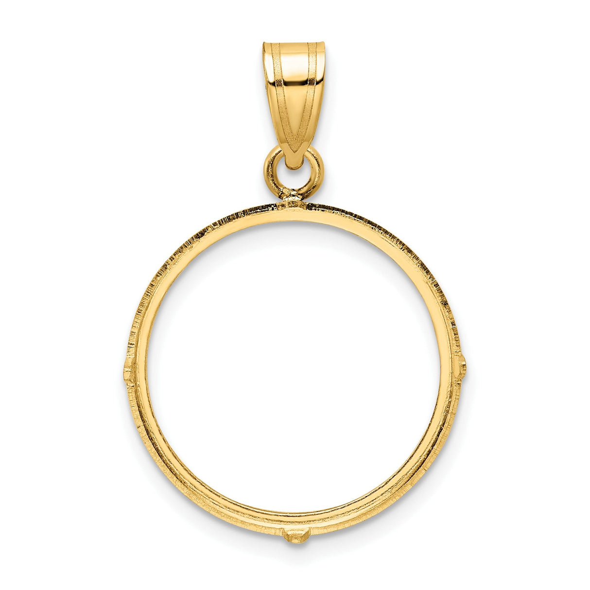 19 mm 14k Yellow Gold coin bezel for 19 mm Coin — additional image