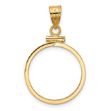 19 mm 14k Yellow Gold coin bezel for 19 mm Coin — additional image