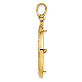 19 mm 14k Yellow Gold coin bezel for 19 mm Coin — alternate view