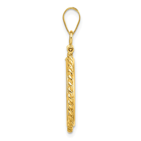 19 mm 14k Yellow Gold coin bezel for 19 mm Coin — alternate view