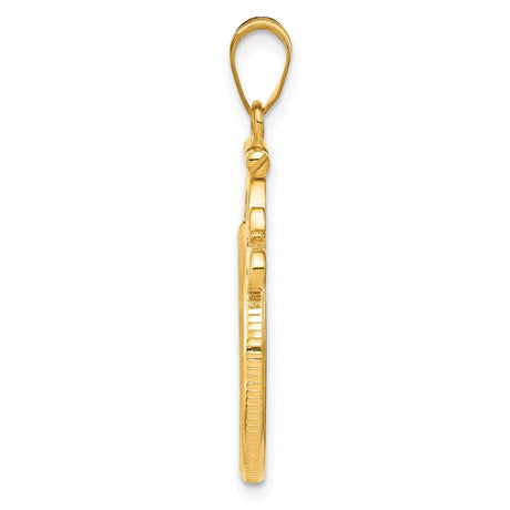 19 mm 14k Yellow Gold coin bezel for 19 mm Coin — alternate view