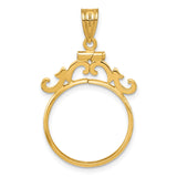 19 mm 14k Yellow Gold coin bezel for 19 mm Coin — additional image